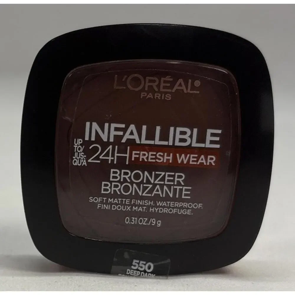 L'Oreal Infallible Bronzer #550 Deep Dark 24H Fresh Wear 0.31 oz